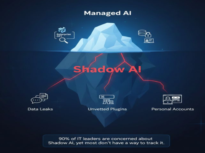 Shadow AI risk in enterprise - employees using unauthorized GenAI tools